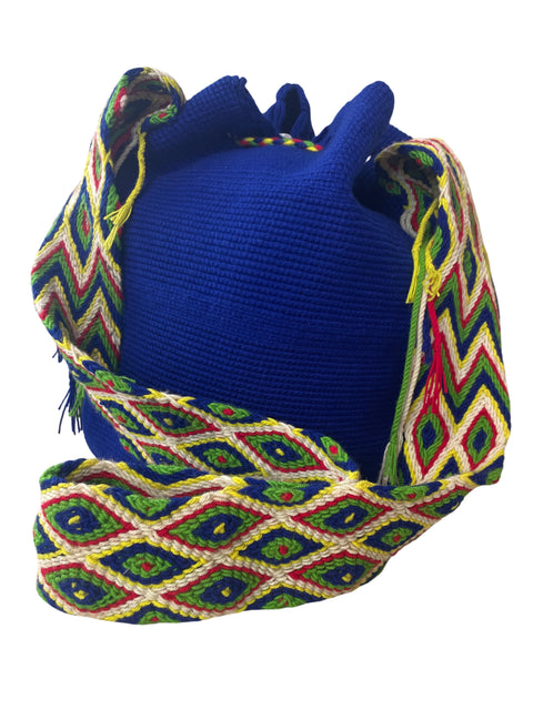 Cartera Tesoro Tps Tejido Artesanal Azul - Talla U