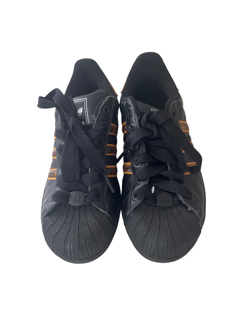 Zapatilla Adidas Suela de goma Cordones Negro - Talla 8