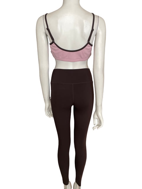 Conjunto Set Top-leggins Marrón - Talla M