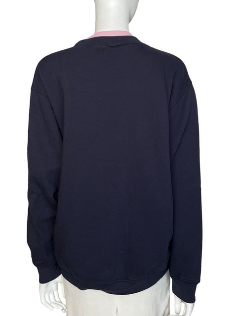 Abrigo Set Active de Algodón Cuello redondo Doble capa Azul - Talla S