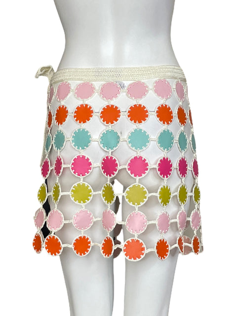 Salida De Baño My Beachy Side Estampado Mini Blanco - Talla L