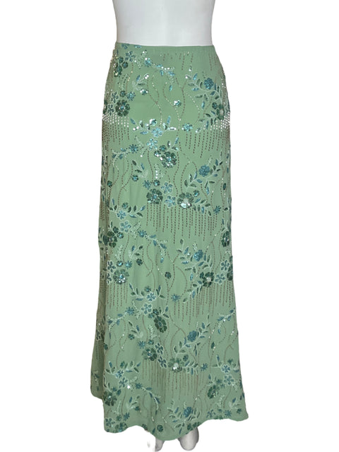 Falda Peppermayo Pedreria Maxi Verde - Talla M