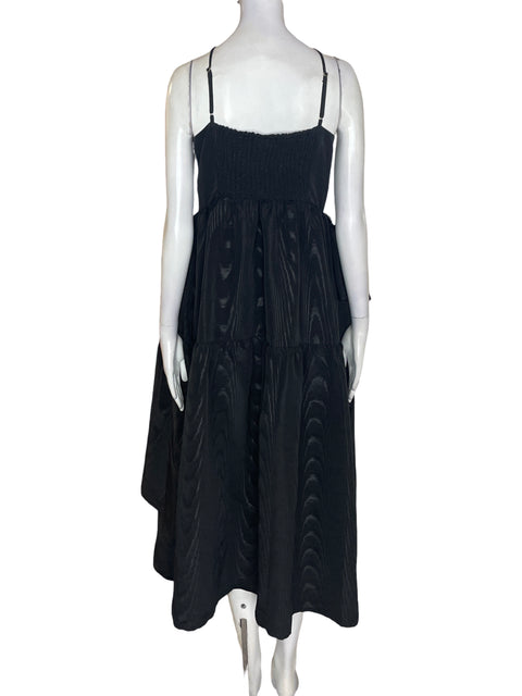 Vestido Kate Spade Tiras Ruchas Negro - Talla M