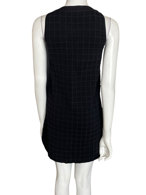 Vestido Maje Texturizado Mini Negro - Talla 36