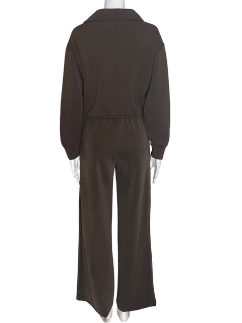 Conjunto Tesoro TPS de Algodón Abrigo/pantalon Manga larga Marrón - Talla S
