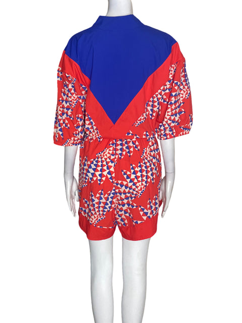 Romper Adidas Estampado Zipper Naranja - Talla XL