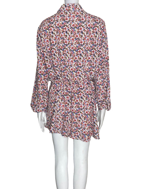 Romper Zara Estampado Fajon Rosado - Talla XL