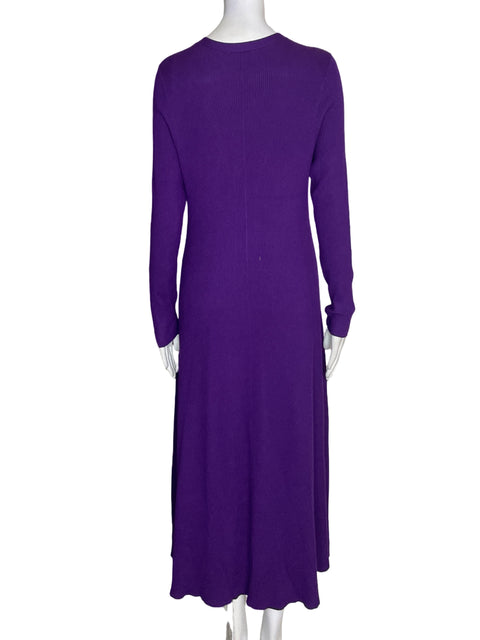 Vestido Pajes eight de Algodón Cuello v Maxi Morado - Talla 16