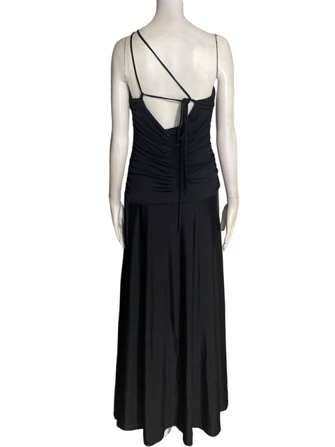 Vestido Farm Oneshoulder Liso Negro - Talla XL