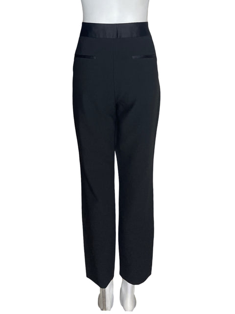 Pantalón Zara Recto Wide-leg Negro - Talla L