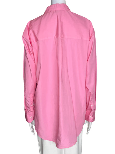 Camisa M&s collections de Algodón Manga larga Botones Rosado - Talla 14