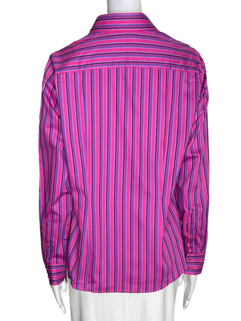 Camisa Hawes & Curtis de Algodón Rayas Manga larga Rosado - Talla 12