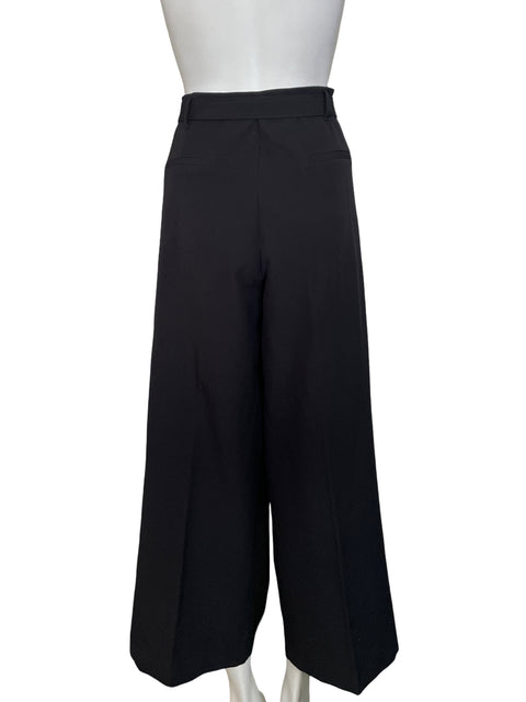 Pantalón Zara Wide-leg Recto Negro - Talla XL