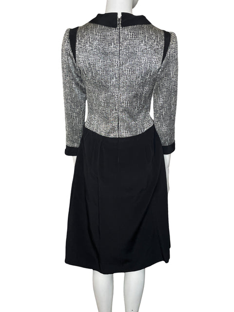 Vestido De Fiesta Tesoro TPS Corte a Midi Negro - Talla M