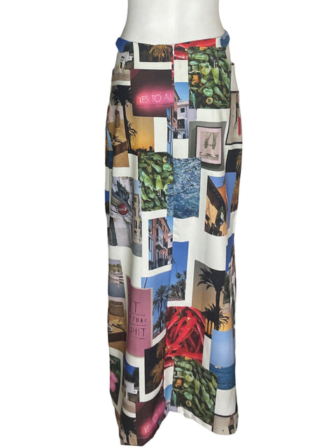 Falda Cecile Estampado Maxi Azul - Talla M