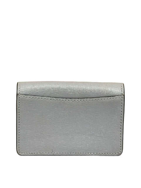 Tarjetero Furla Cuero Safiano Plateado