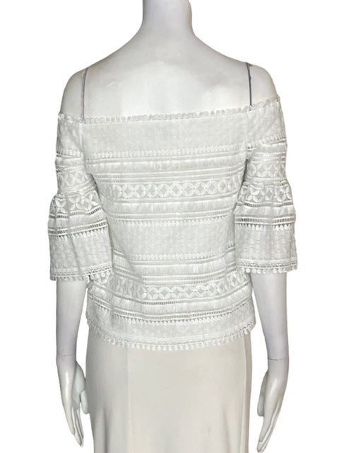 Blusa Lucy Paris Outshoulder Tejido Blanco - Talla XS