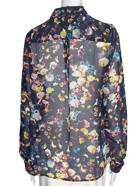 Camisa Tommy Hilfiger Transparente Estampado Negro - Talla 8