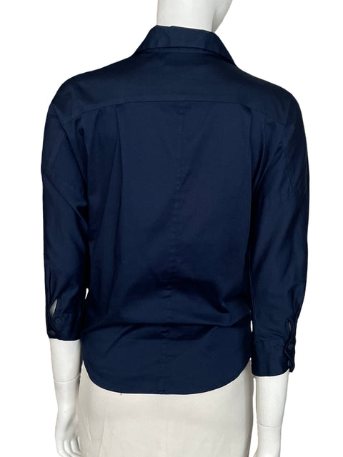 Camisa Renata lozana de Algodón Botones Manga larga Azul - Talla 4