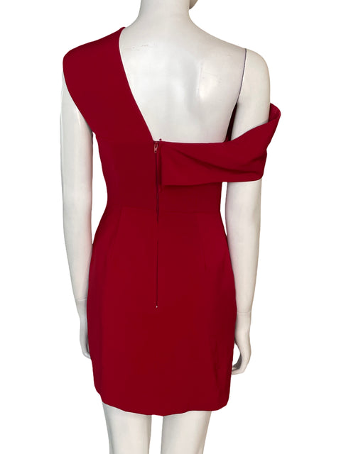 Vestido C/Meo Collective Asimétrico Mini Rojo - Talla S