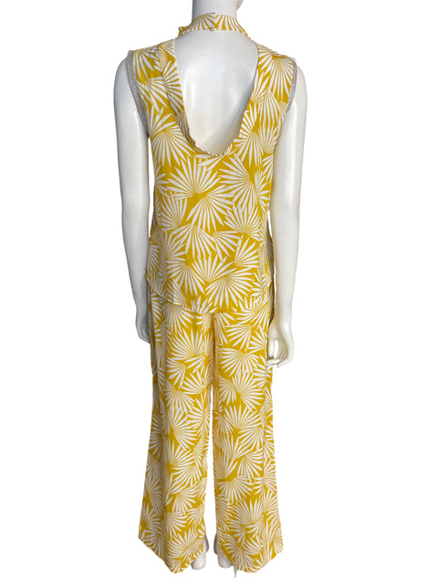 Conjunto Gracia Estampado Brillo Amarillo - Talla S