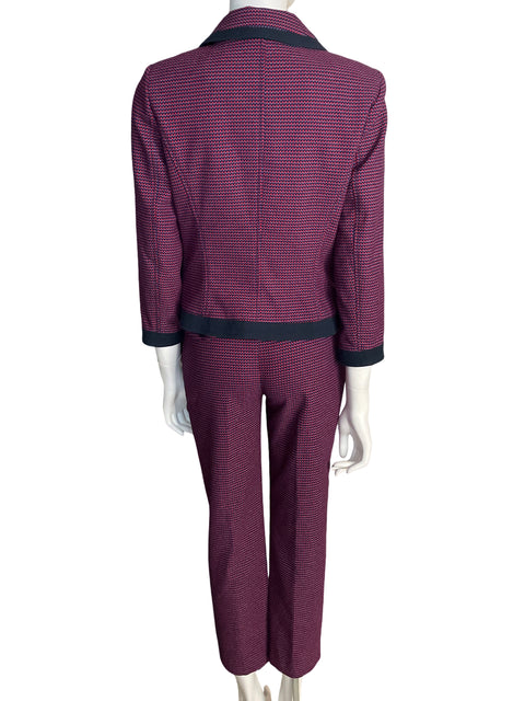 Conjunto Julio de Algodón Estampado Botones Rojo - Talla 6