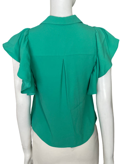 Blusa Camila Vuelos Manga corta Verde - Talla 2