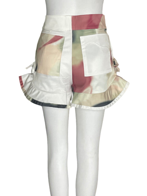 Short Zierra leona Bolsillo Ruchas Blanco - Talla XS