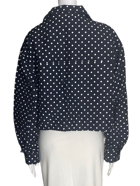 Chaqueta Zara de Algodón Zipper Manga larga Azul - Talla M