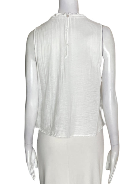 Blusa Zara de Algodón Tejido Mini Blanco - Talla XS