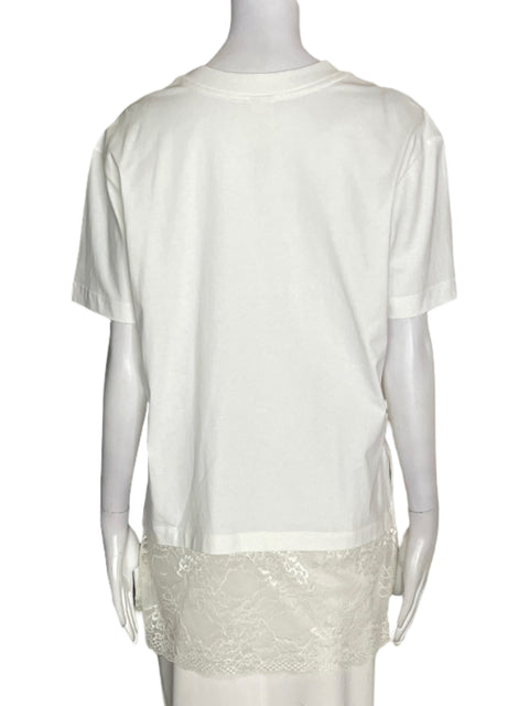Camiseta Glee Manga corta Bordado Blanco - Talla M