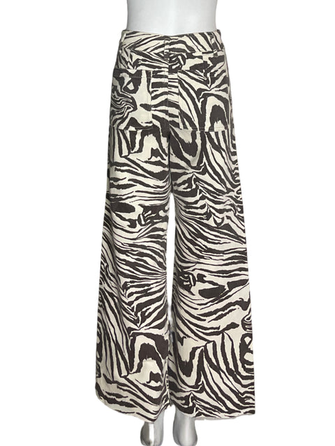 Pantalón Míou muse Animal print Recto Marrón - Talla S