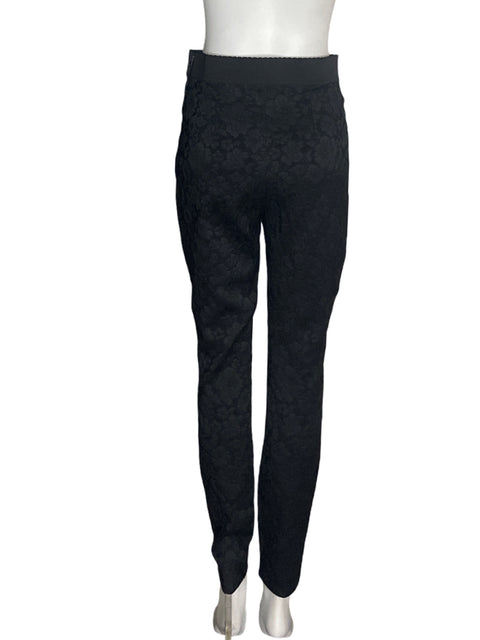 Pantalón Dolce & Gabbana Encaje Elastico Negro - Talla 42