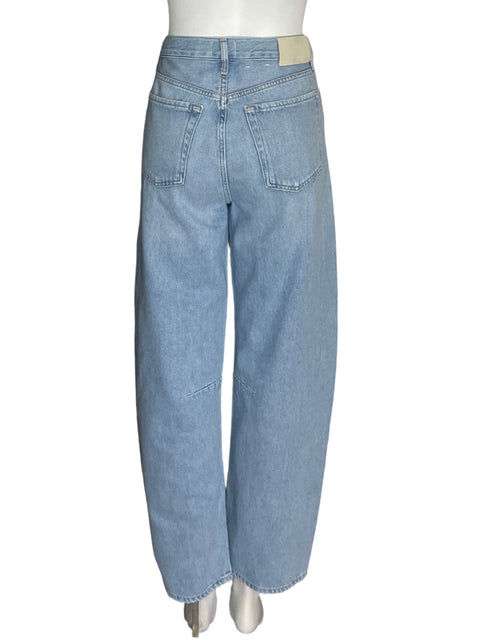 Pantalón Citizens of humanity de Algodón Recto Wide-leg Azul - Talla 25