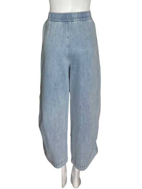Pantalón Bimba Y Lola de Algodón Elastico Bolsillo Azul - Talla XS