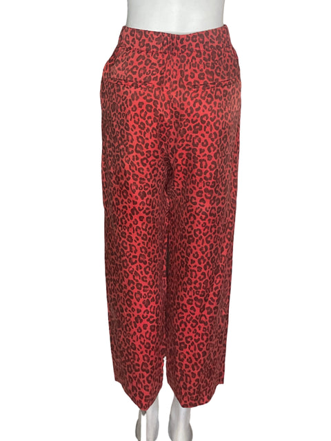 Pantalón Bimba Y Lola Animal print Bolsillo Naranja - Talla XS