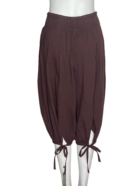Pantalón Free People Capri Lasos Marrón - Talla XS
