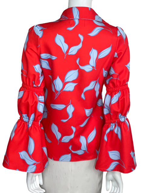 Blusa Forbici Hojas Manga larga Naranja - Talla S