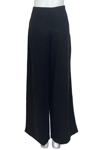 Pantalón Asos Palazo Pliegue Negro - Talla S