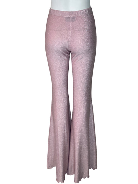 Pantalón Sleeper Wide-leg Ajustado Brillo Rosado - Talla S