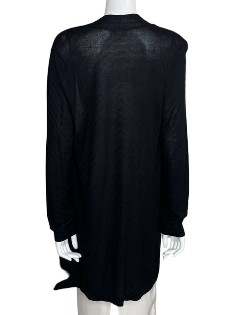 Cardigan Charter Club Midi Negro - Talla XL