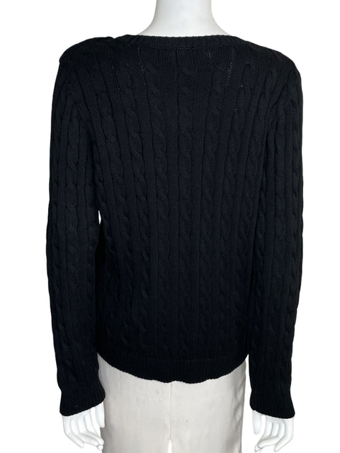 Suéter Ralph Lauren Knit Manga larga Negro - Talla L