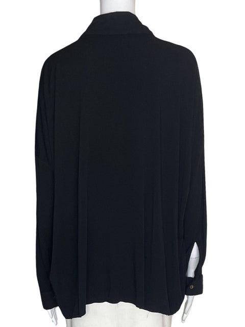 Blusa Michael Stars Liso Suelto Negro - Talla M