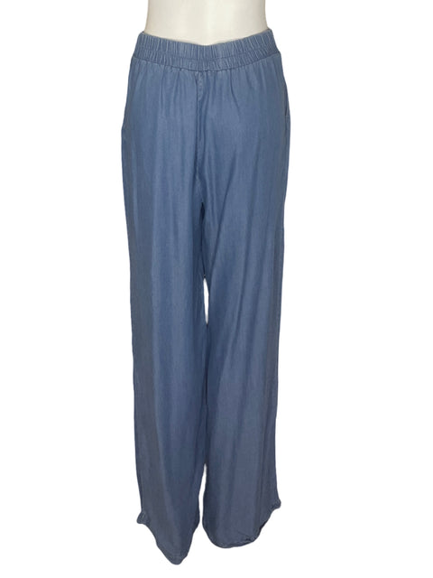 Pantalón Haute Monde Fluido Palazo Azul - Talla M