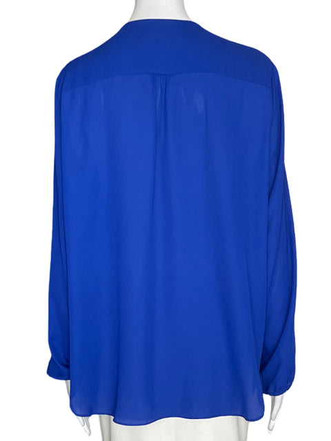 Blusa Zac & Rachel Zipper Manga larga Azul - Talla XL
