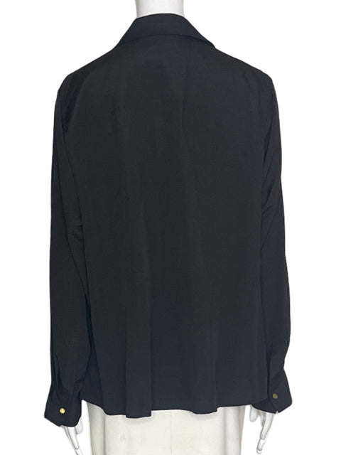 Blusa Michael Kors Bolsillo Zipper Negro - Talla XXL
