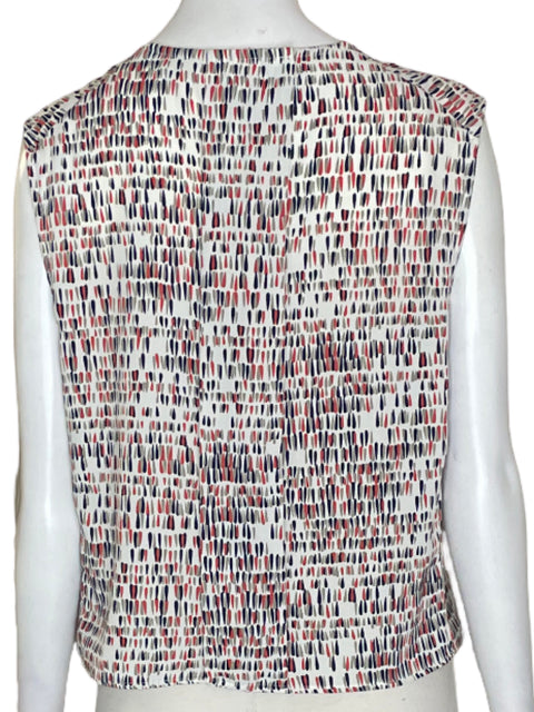 Blusa Trucco Estampado Sin mangas Rojo - Talla 40