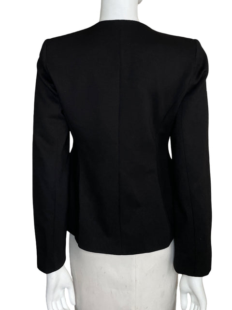 Blazer Zara Botones Escote v Negro - Talla M