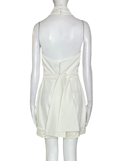 Vestido Keepsake Liso Encaje Blanco - Talla M