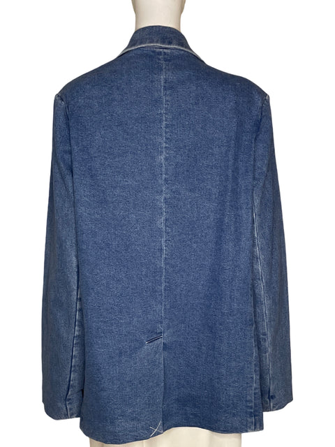 Chaqueta Staud Oversize Denim Azul - Talla XL